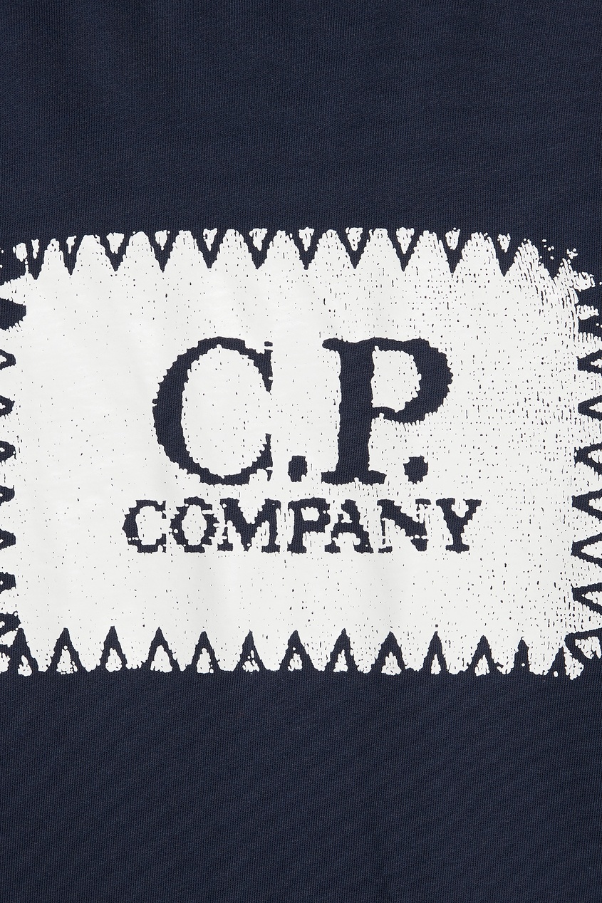 фото Синяя футболка с логотипом C.p. company