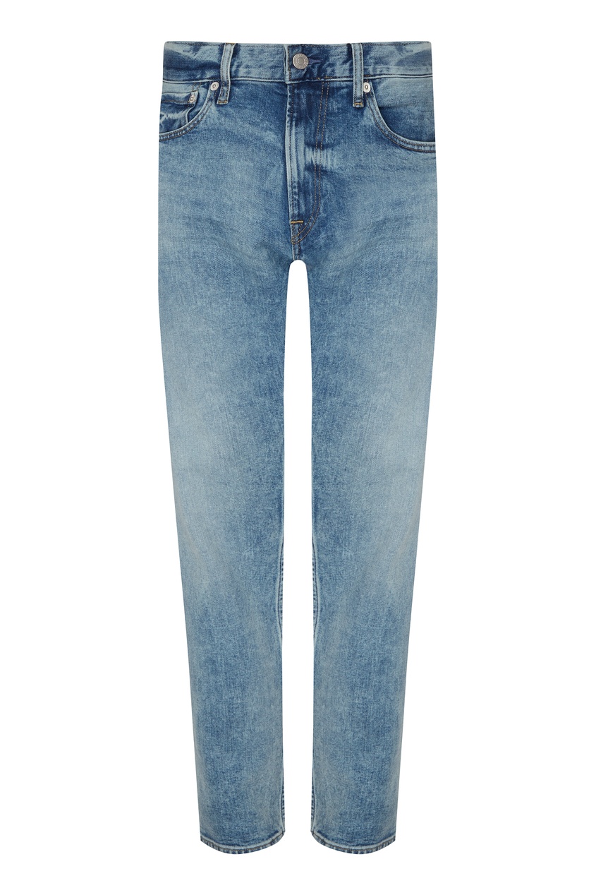 фото Голубые джинсы с вареным эффектом calvin klein