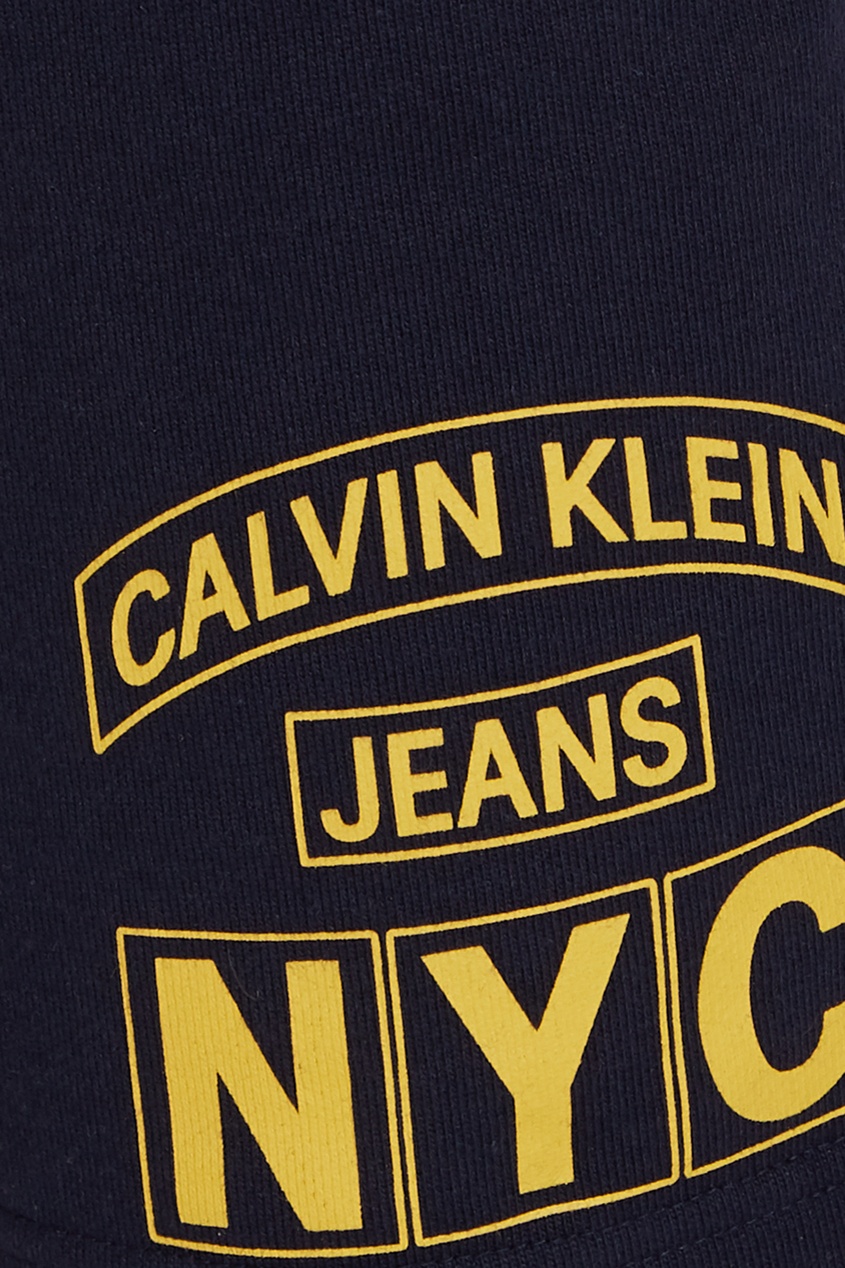 фото Синие шорты с логотипом Calvin klein
