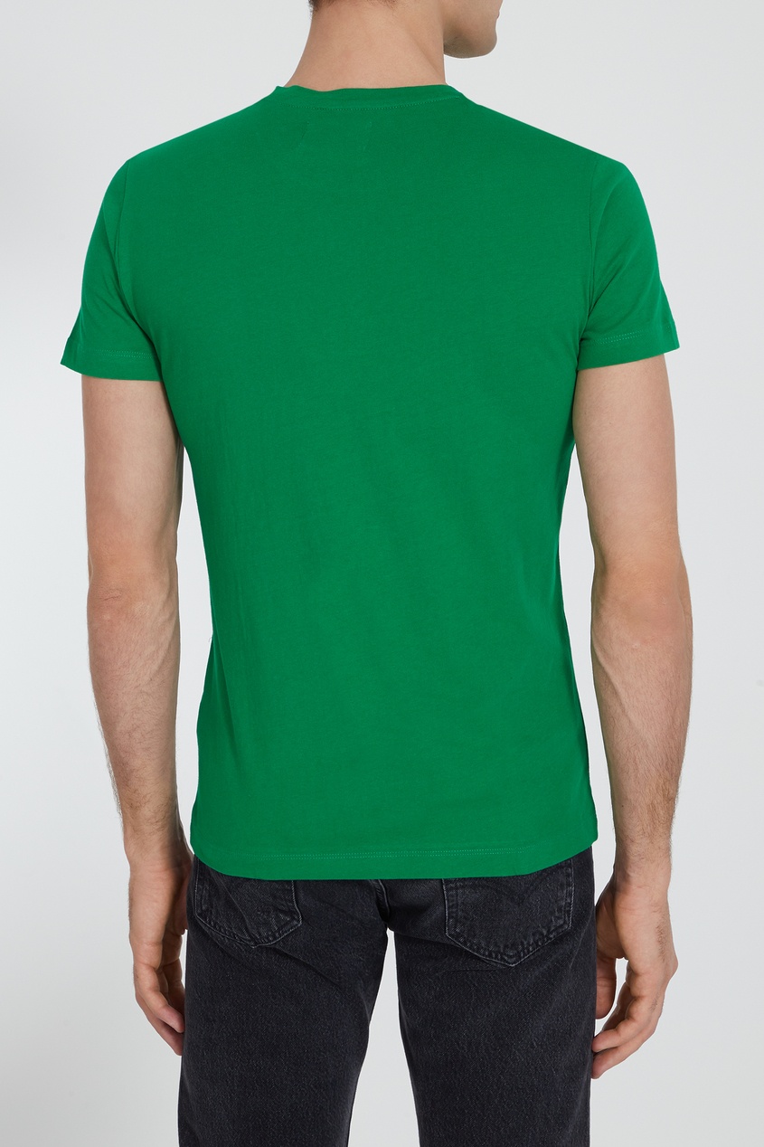 фото Зеленая футболка с карманом calvin klein
