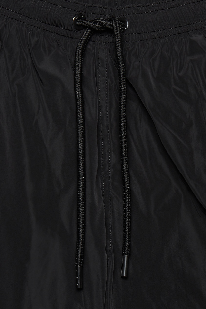фото Черные шорты с серебристой отделкой Marcelo burlon county of milan