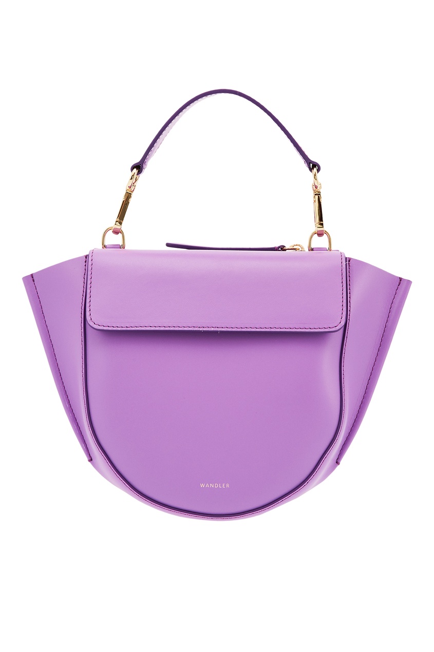 фото Фиолетовая сумка из кожи Hortensia Wandler