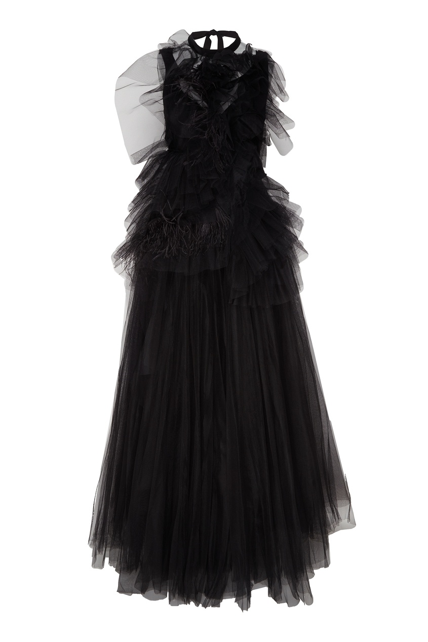 фото Вечернее платье с перьями страуса no.21
