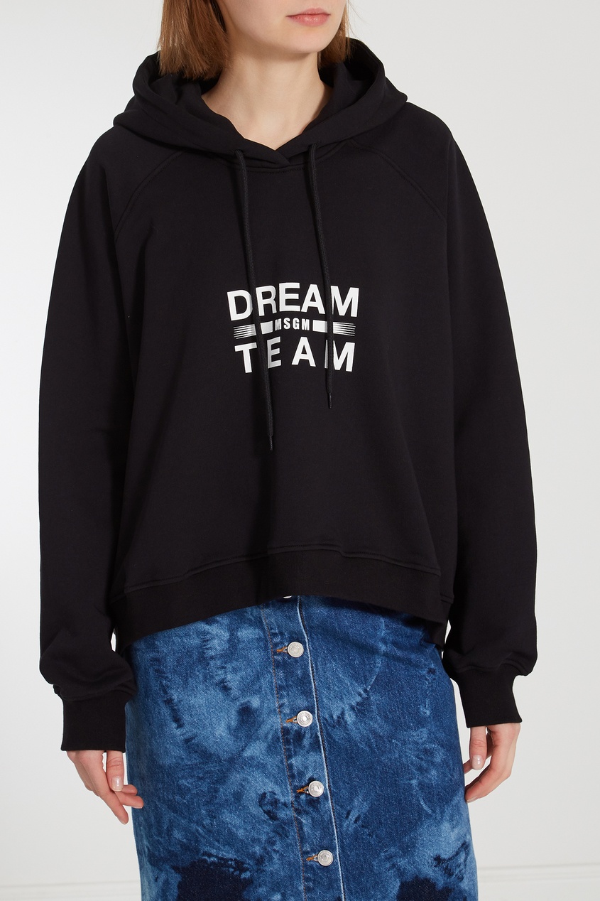 фото Черное худи msgm dream team