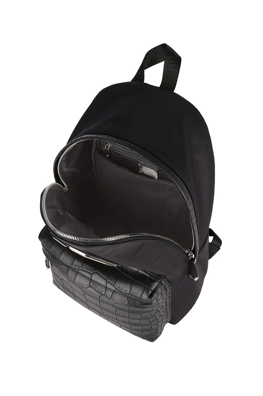 фото Черный рюкзак с логотипом Philipp plein
