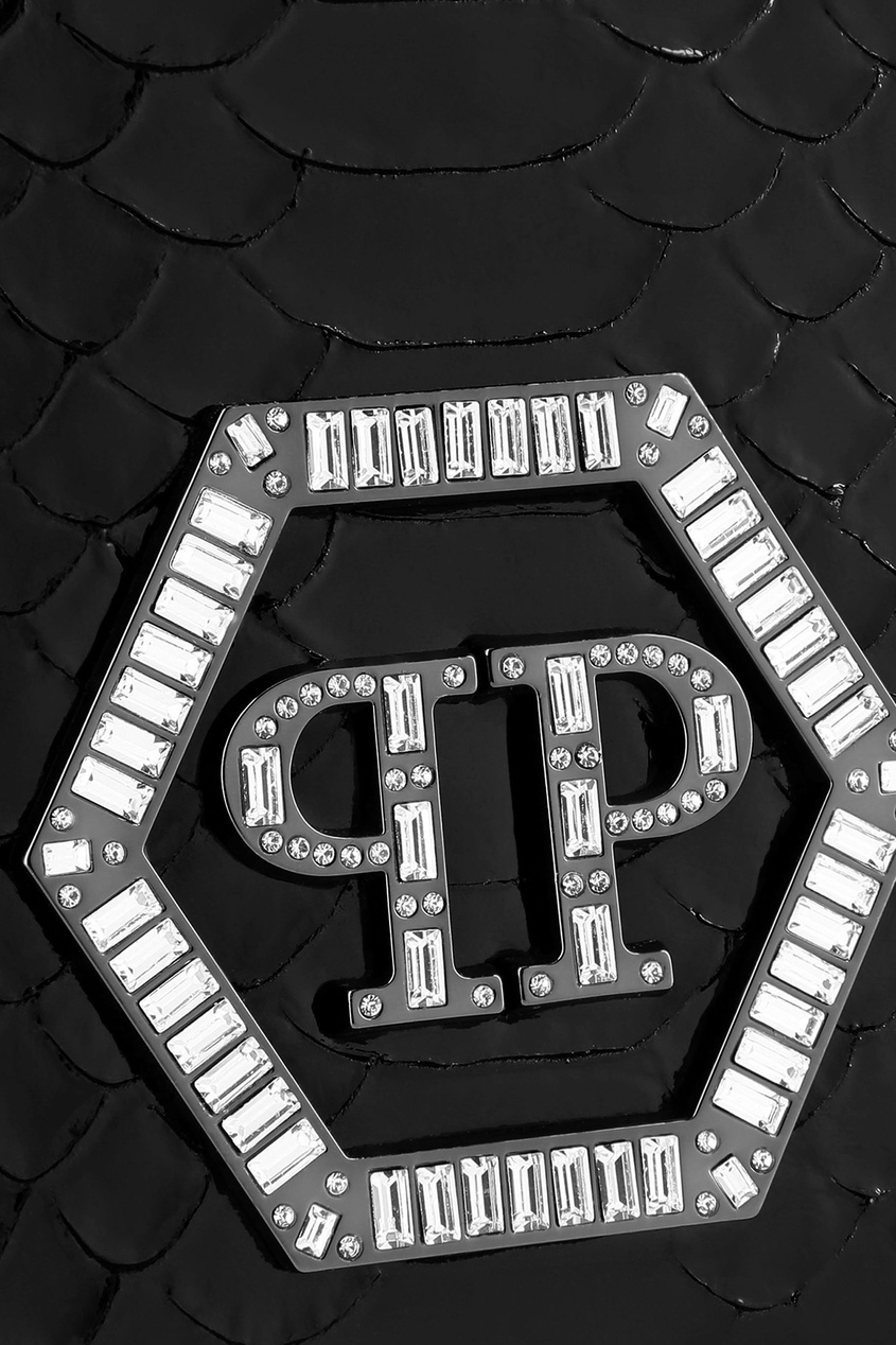 фото Фактурная сумка на пояс Philipp plein