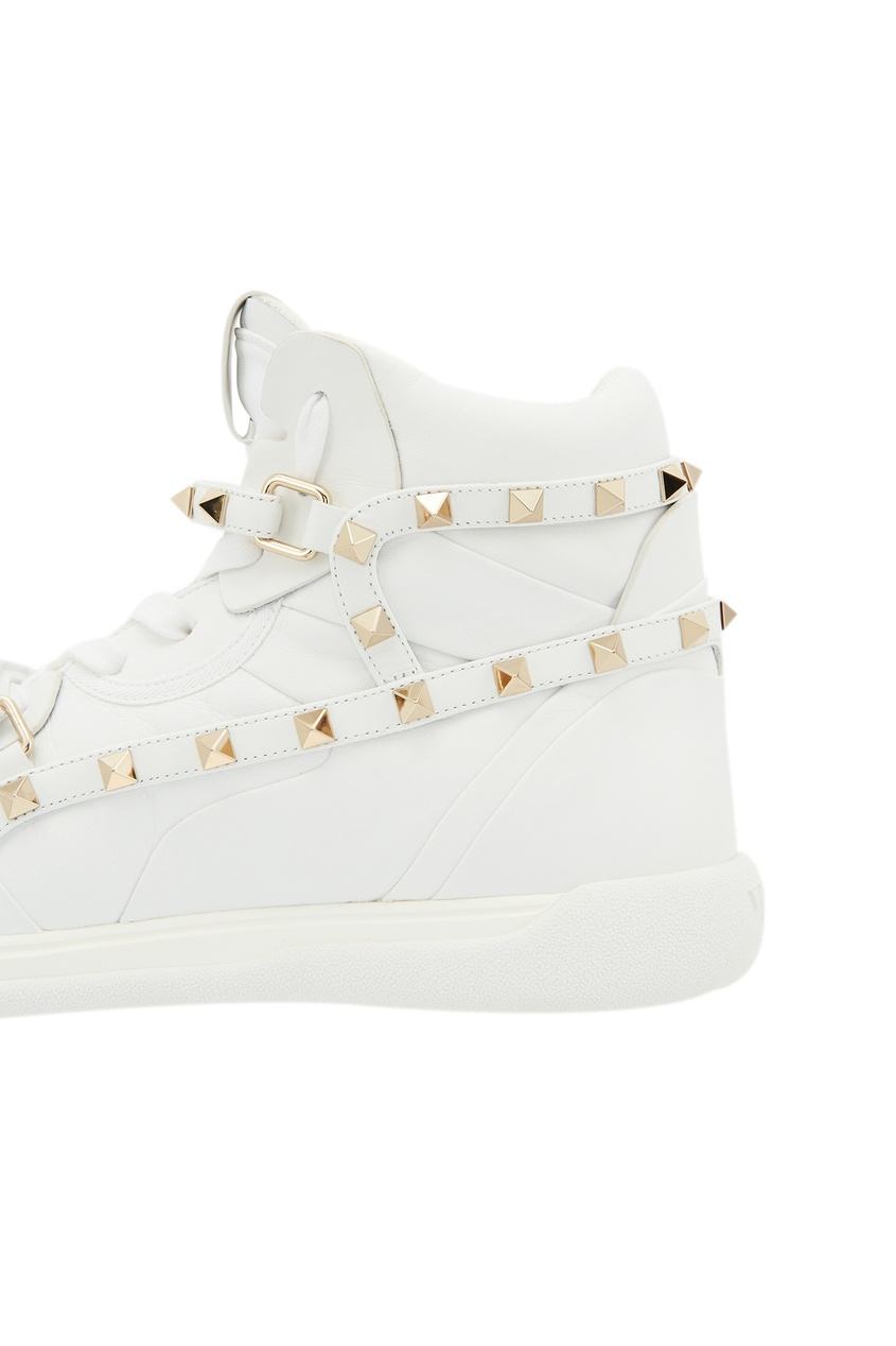 

Белые хайтопы Valentino Garavani Rockstud, Белый, Белые хайтопы Valentino Garavani Rockstud
