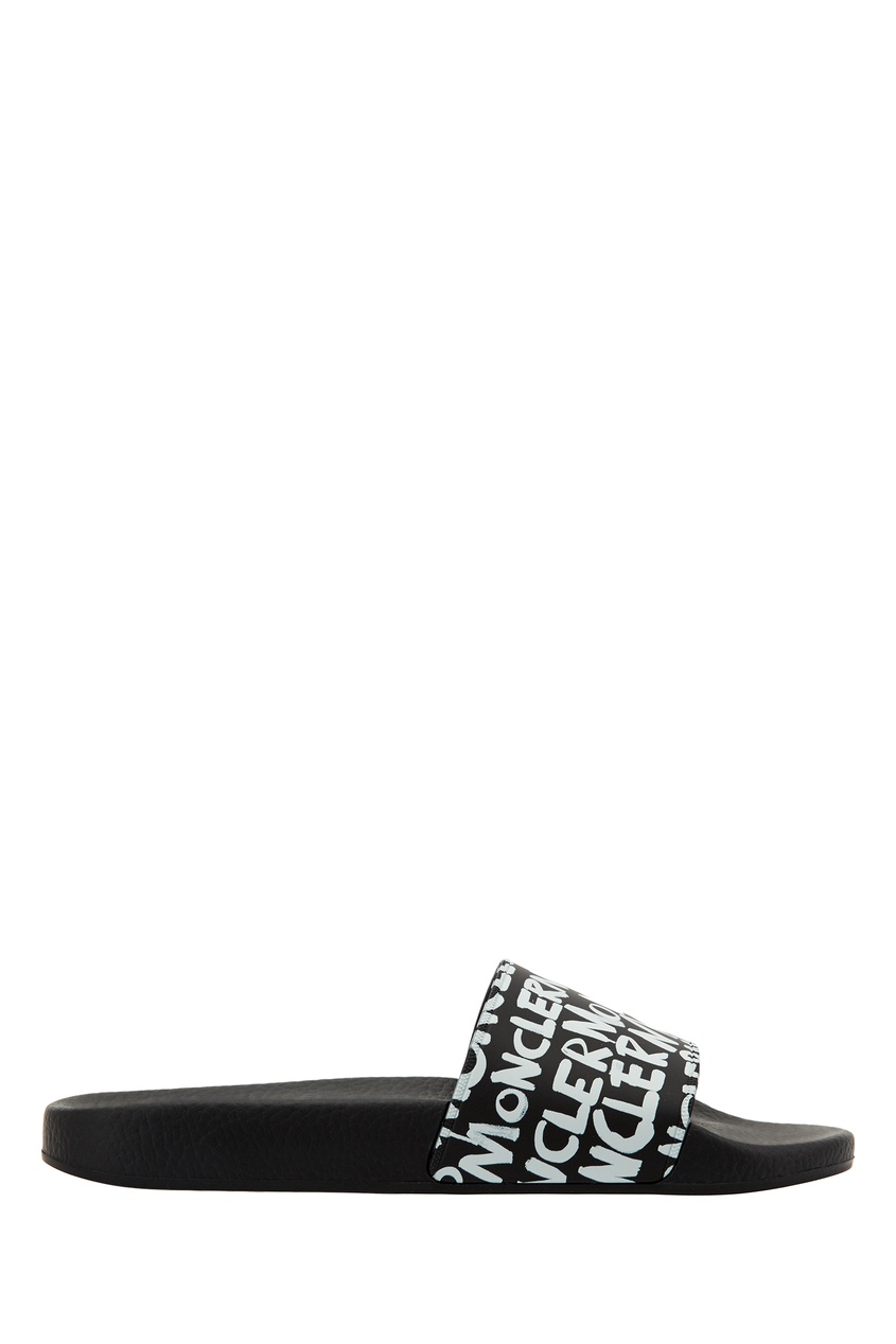 фото Черно-белые пантолеты с логотипами Jeanne Moncler