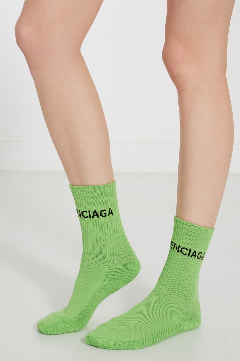 фото Зеленые носки Balenciaga