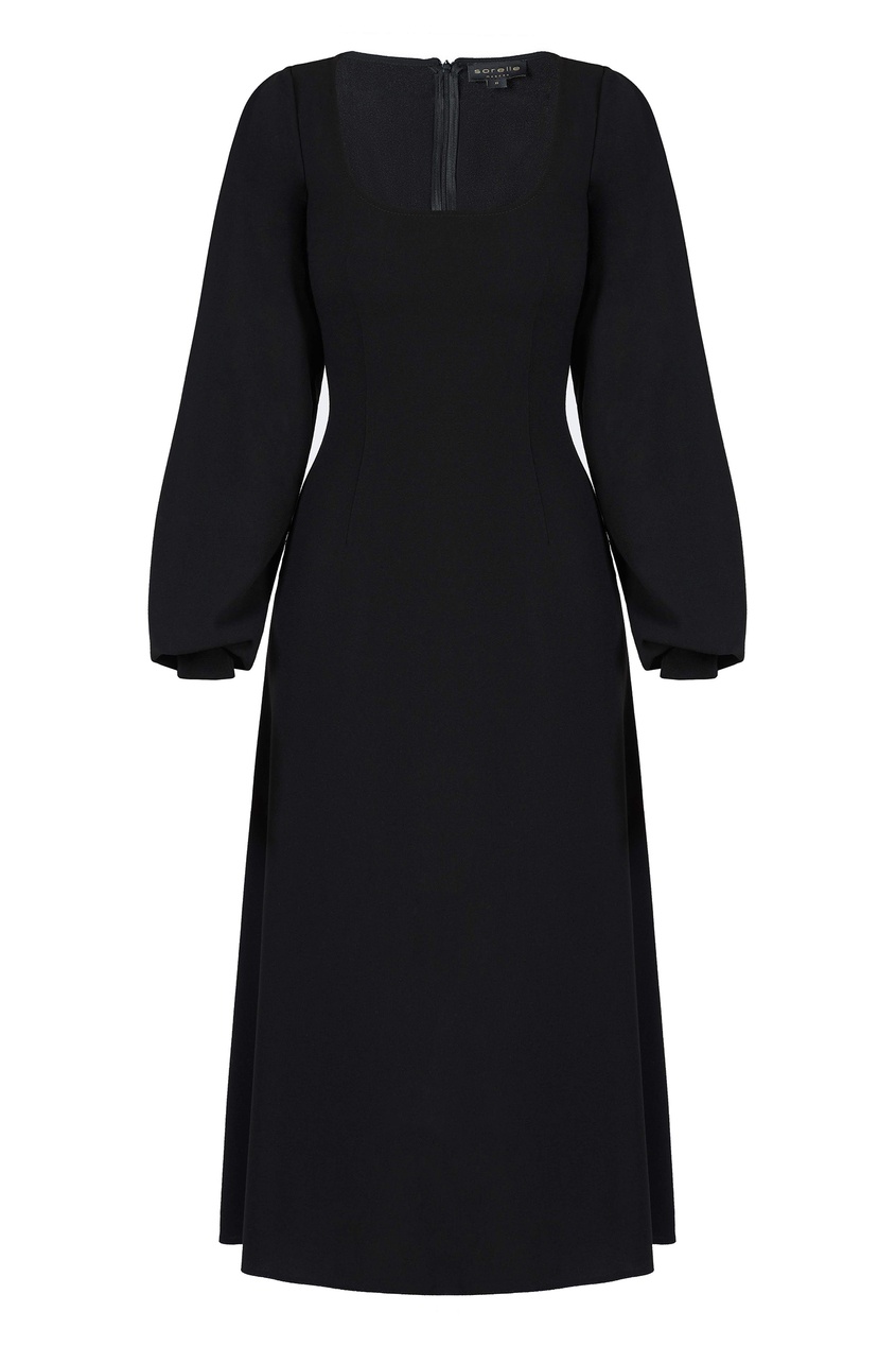 фото Черное платье с длинными рукавами sorelle