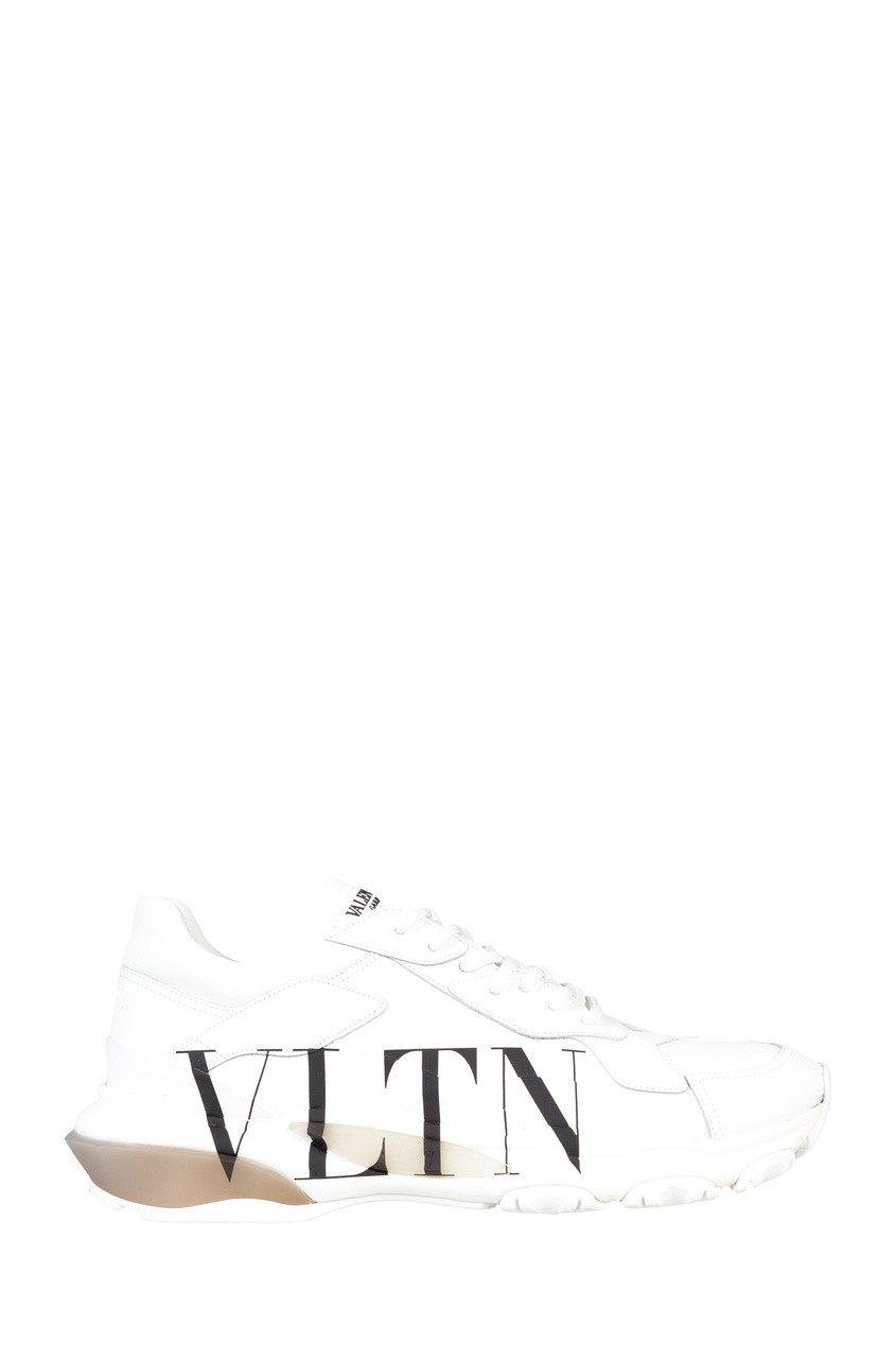 фото Белые кроссовки bounce с логотипом vltn valentino