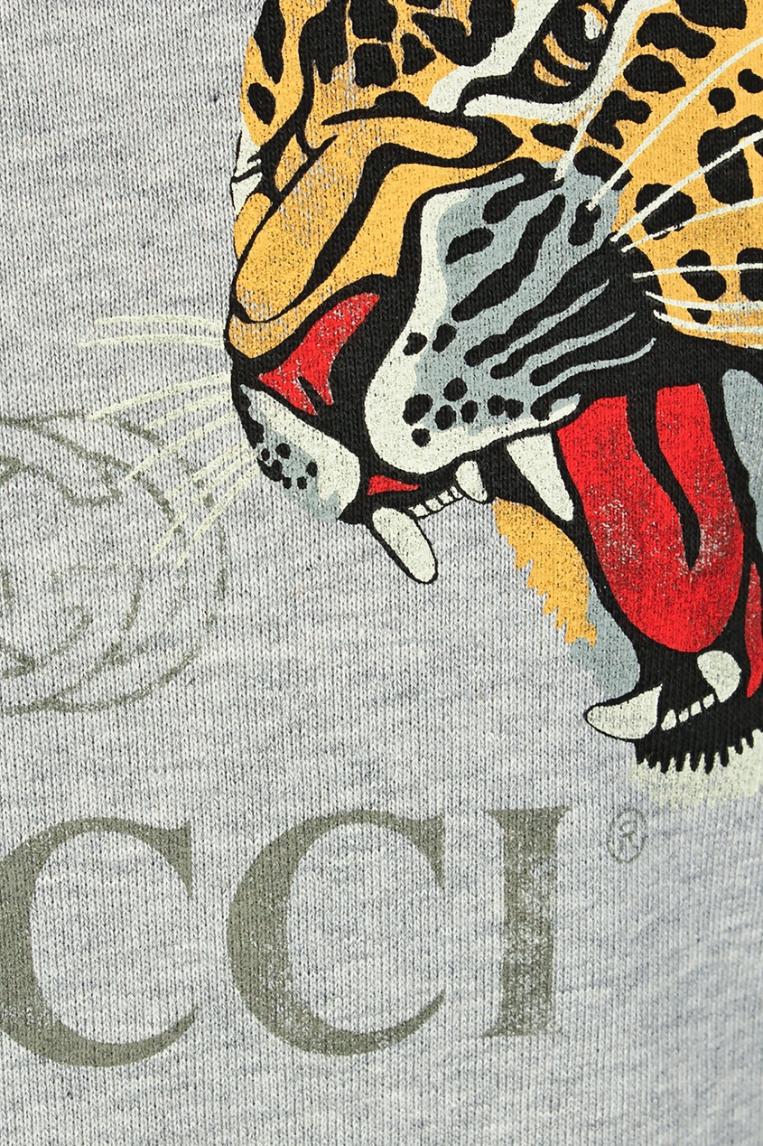 

Серый свитшот с тиграми