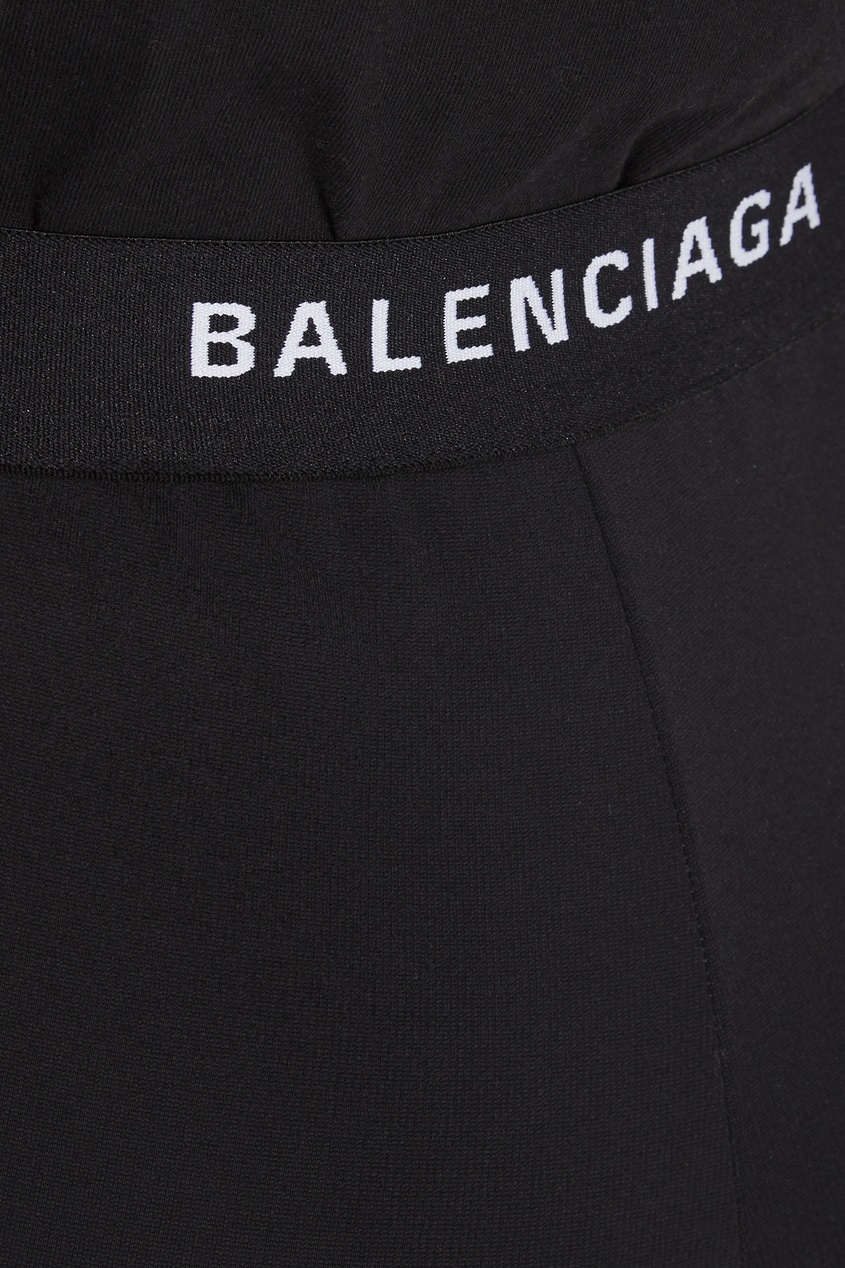 фото Черные джоггеры logo Balenciaga