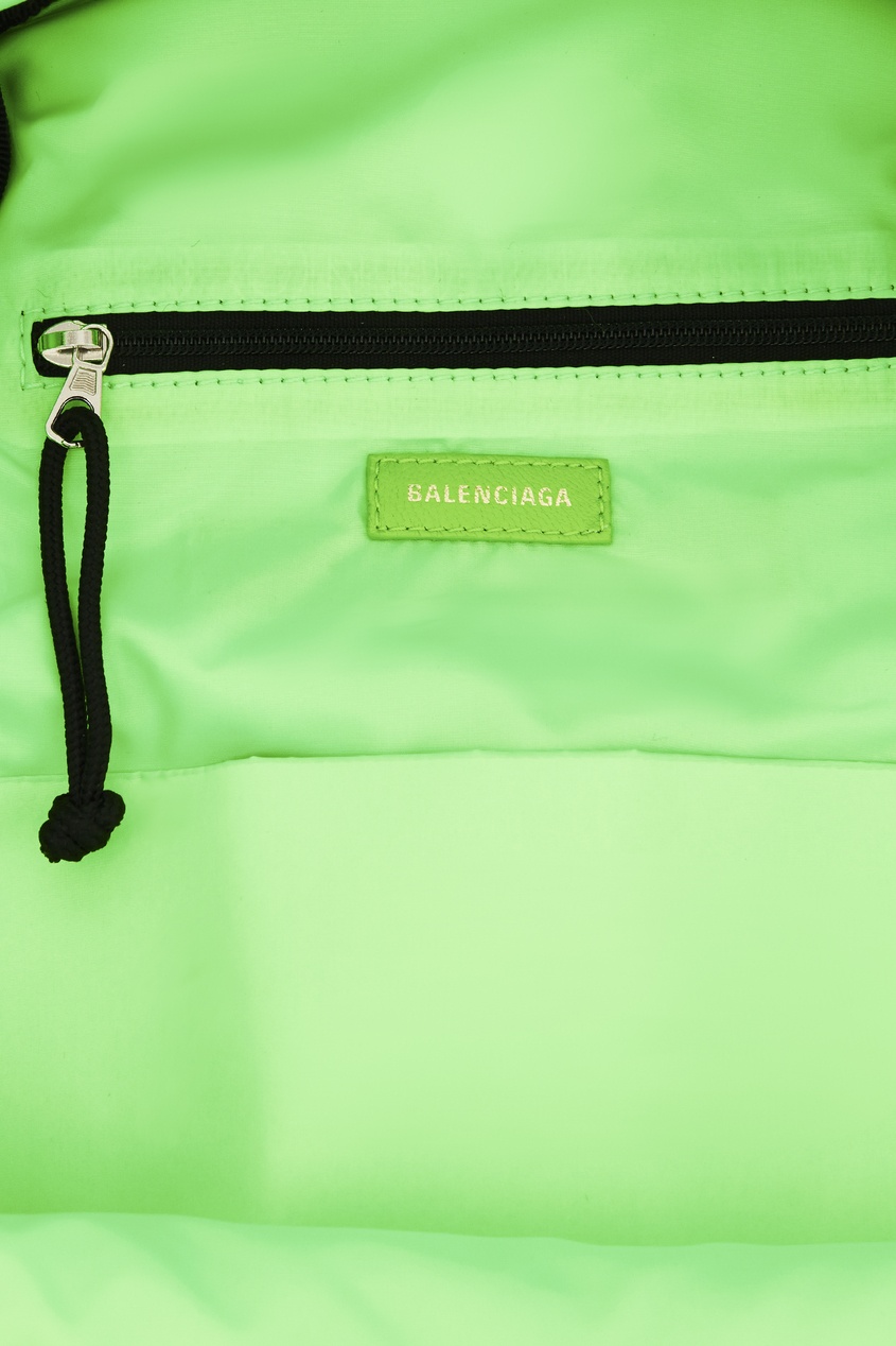 фото Неоново-зеленый рюкзак Wheel Balenciaga