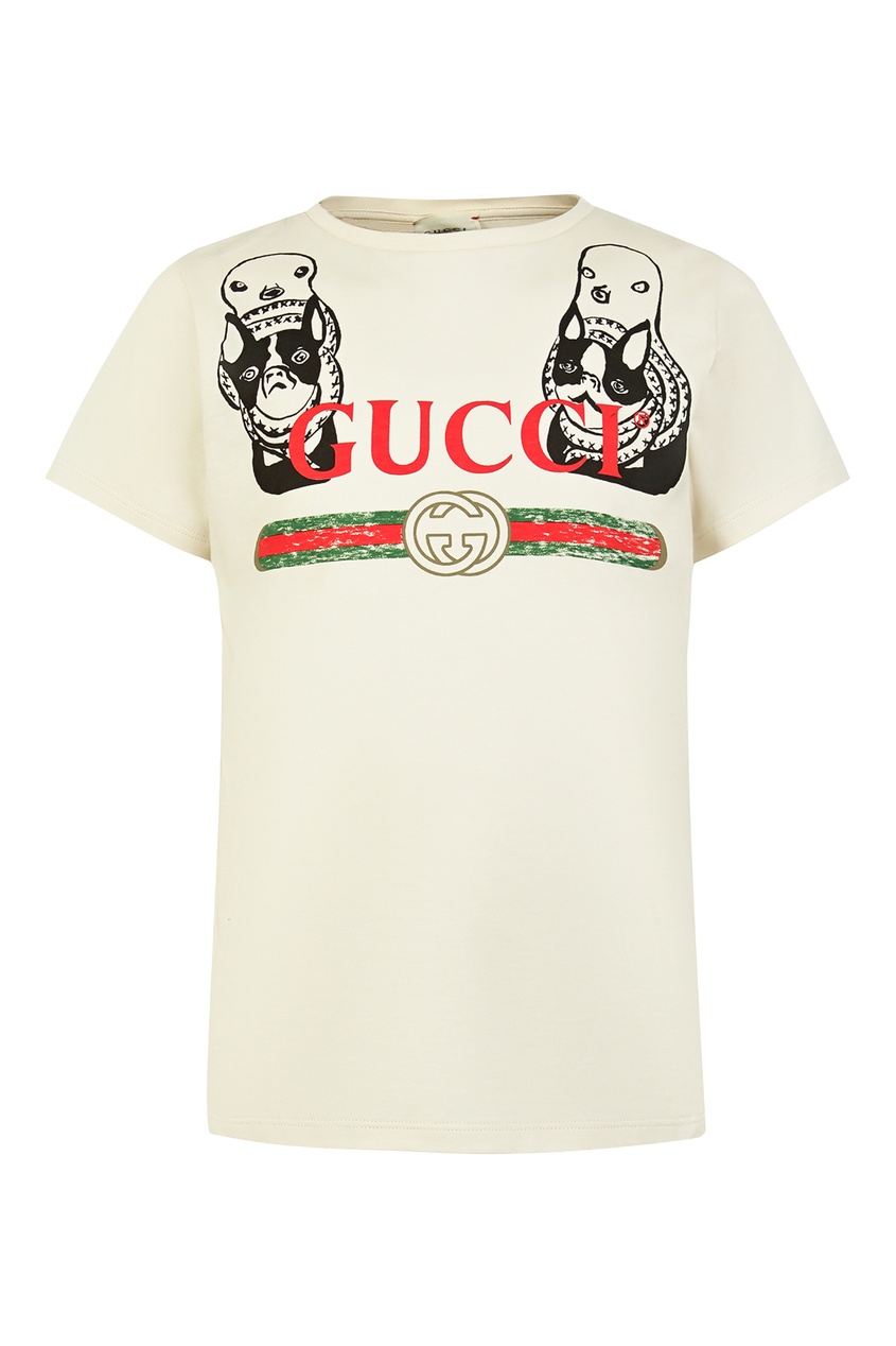 фото Футболка с интересным дизайном gucci