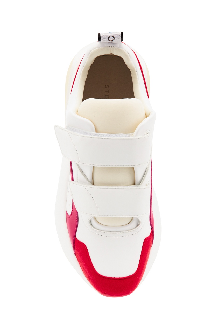 фото Белые кроссовки с красными вставками stella mccartney