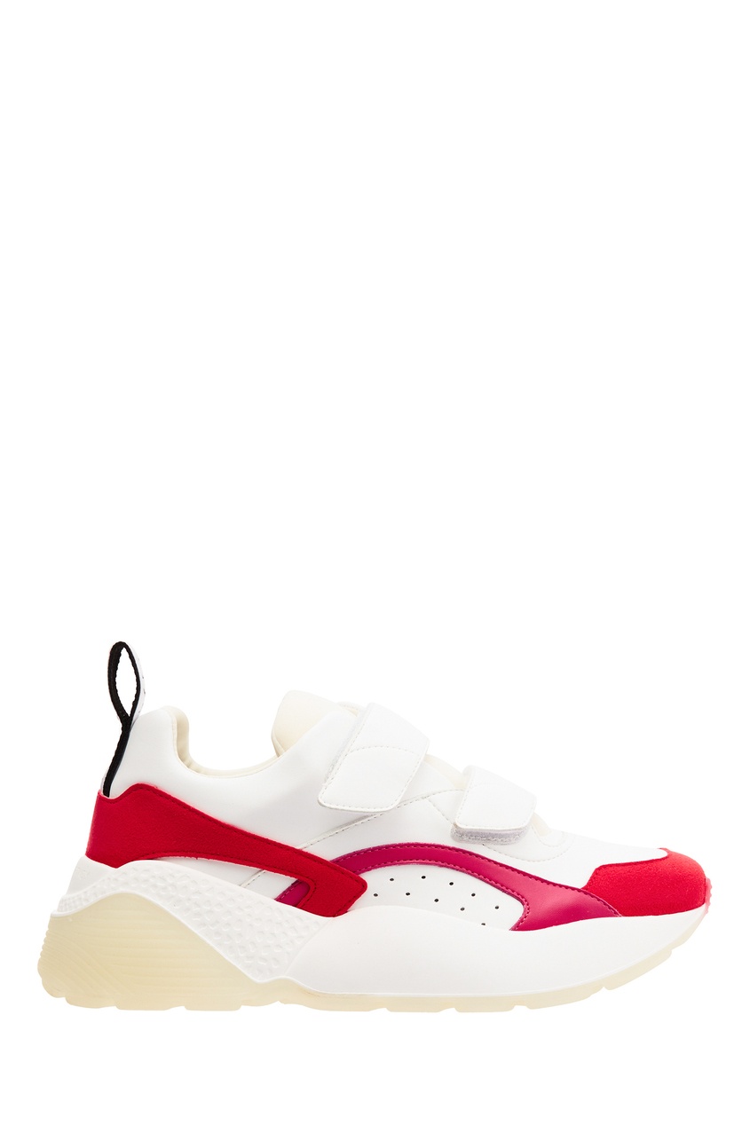 фото Белые кроссовки с красными вставками stella mccartney