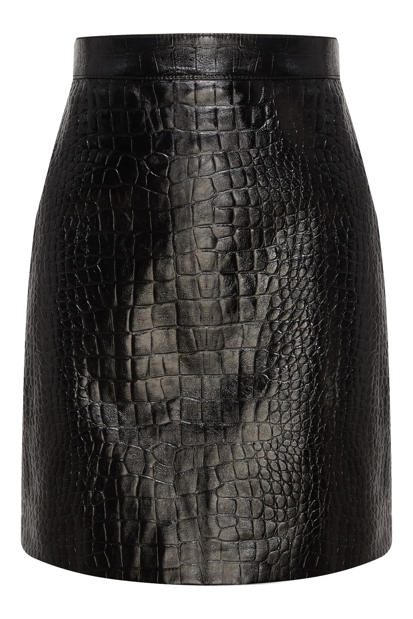фото Юбка с имитацией кожи крокодила gucci