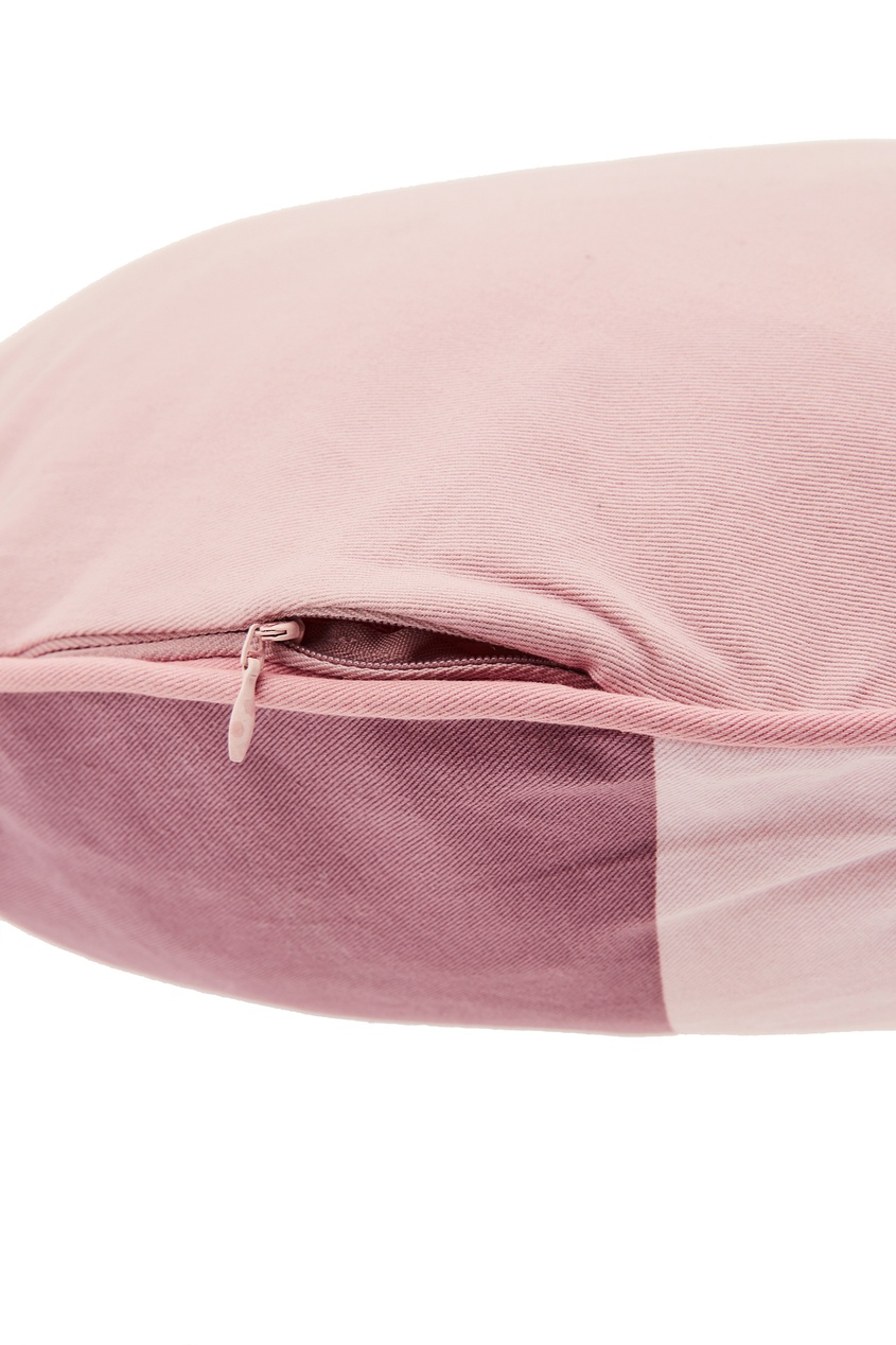фото Круглая подушка розового цвета sebra
