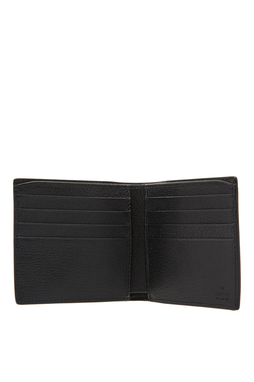фото Кожаный кошелек с контрастной отделкой Gucci man