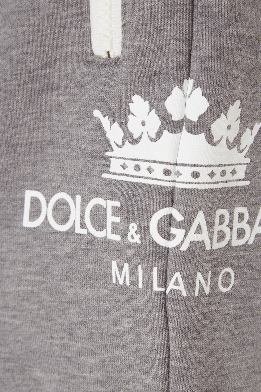 фото Серые спортивные брюки с отделкой dolce&gabbana