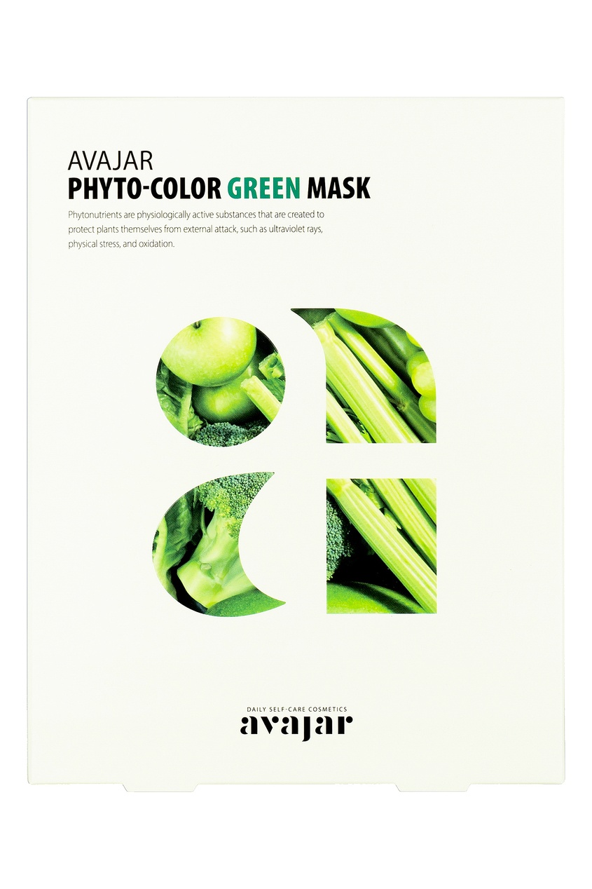 

Avajar Phyto-Color Green Mask- 1 уп. 10 шт, Зеленый