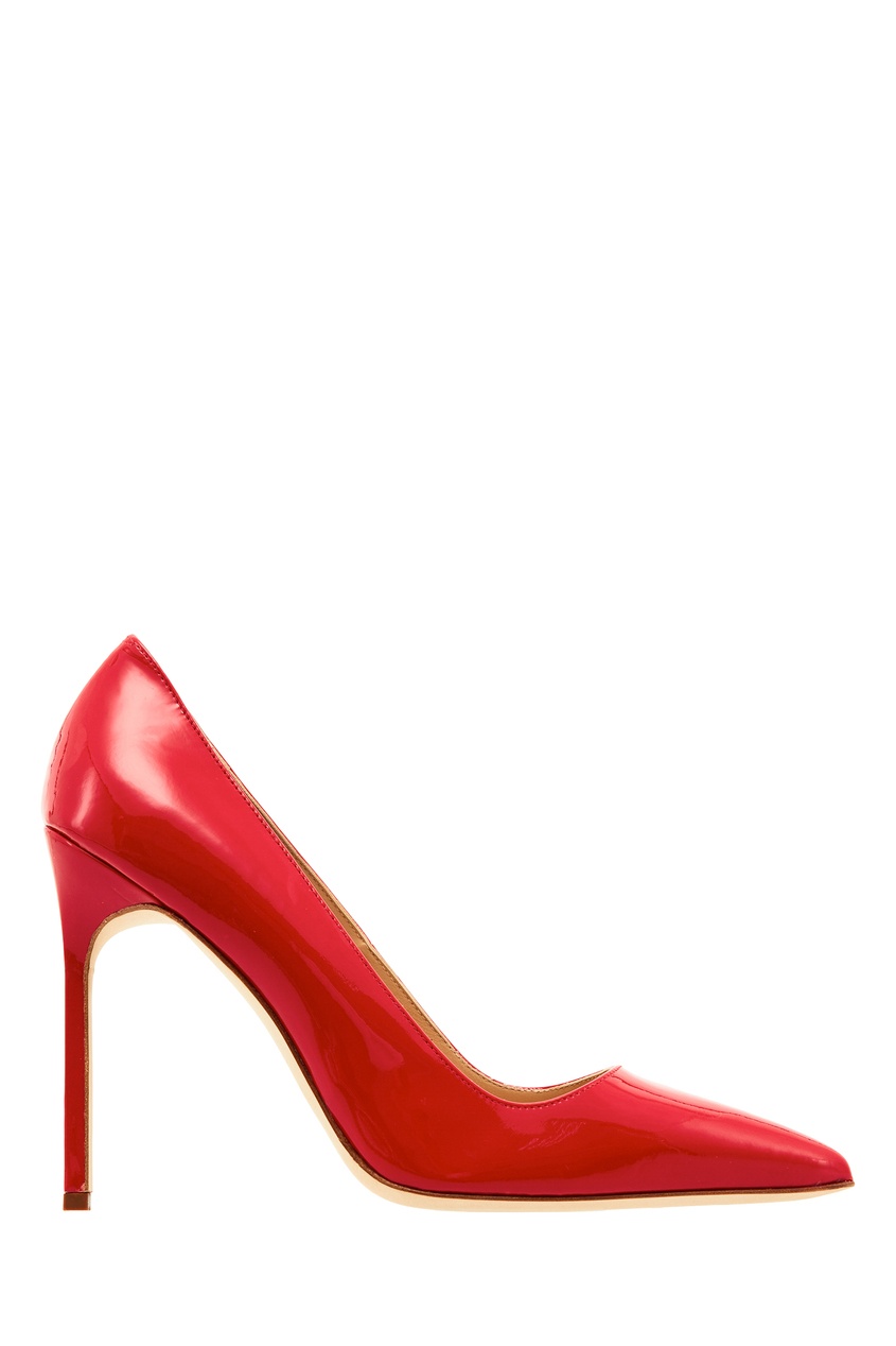 фото Лакированные туфли красного цвета bb 105 manolo blahnik