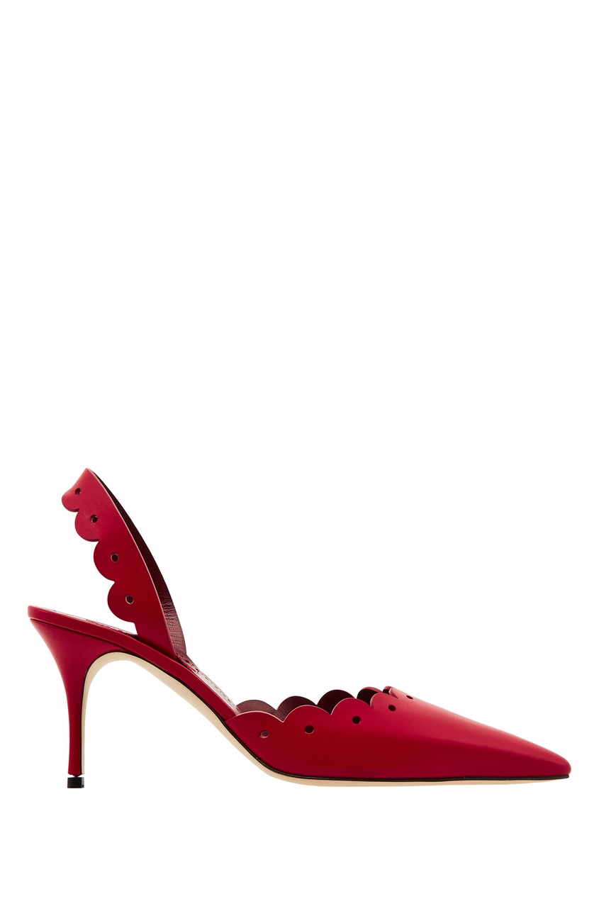 фото Красные туфли nikosli manolo blahnik