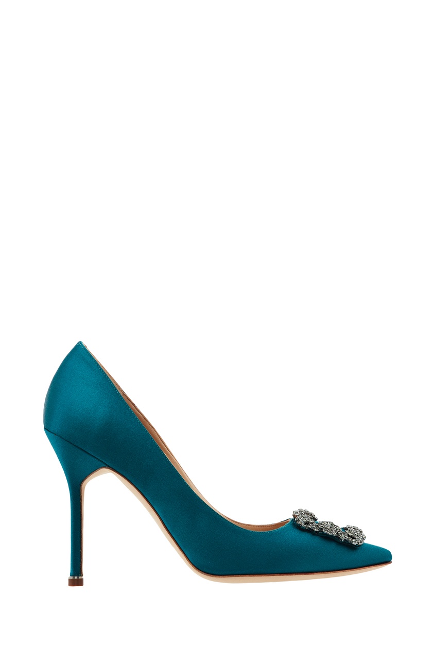 фото Бирюзовые туфли hangisi 105 manolo blahnik