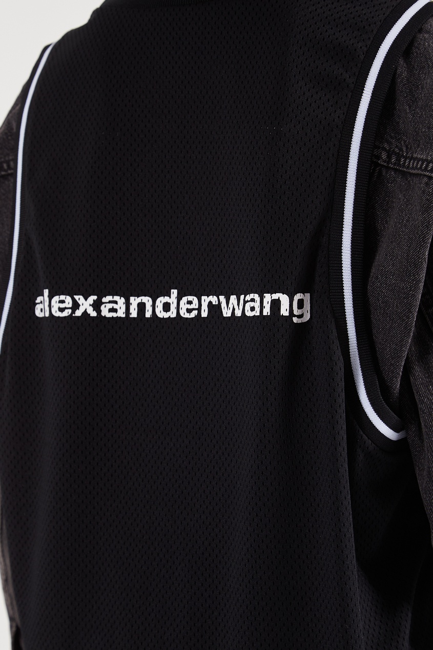 фото Темно-серая джинсовая куртка alexander wang