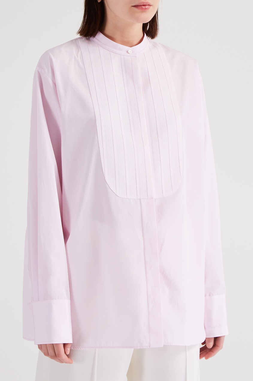 фото Розовая рубашка из хлопка stella mccartney