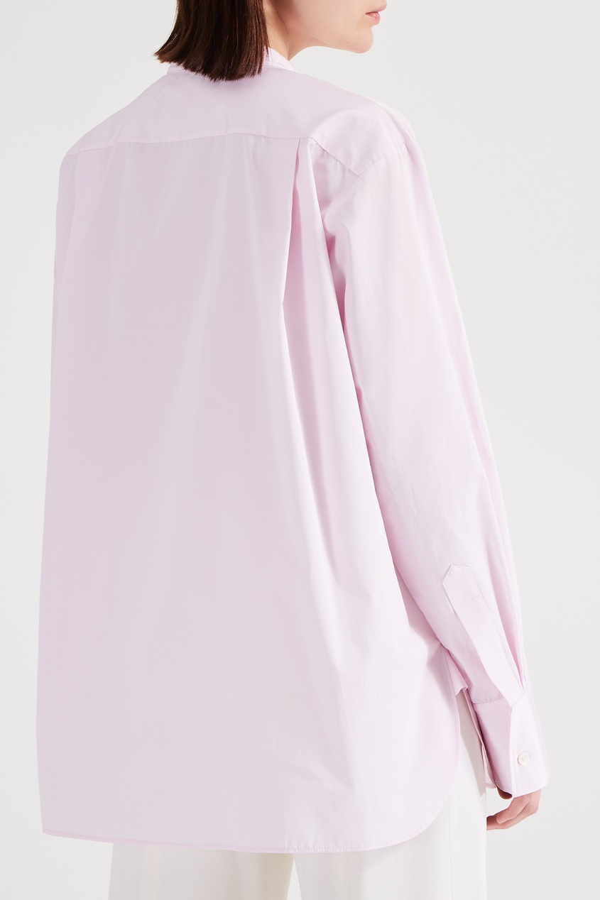 фото Розовая рубашка из хлопка stella mccartney