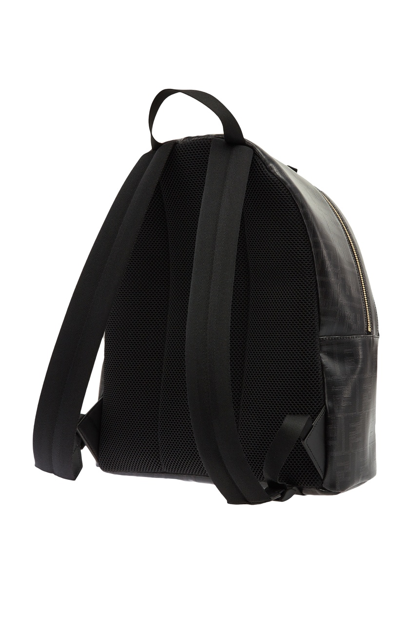 фото Черный рюкзак с монограммами ff fendi