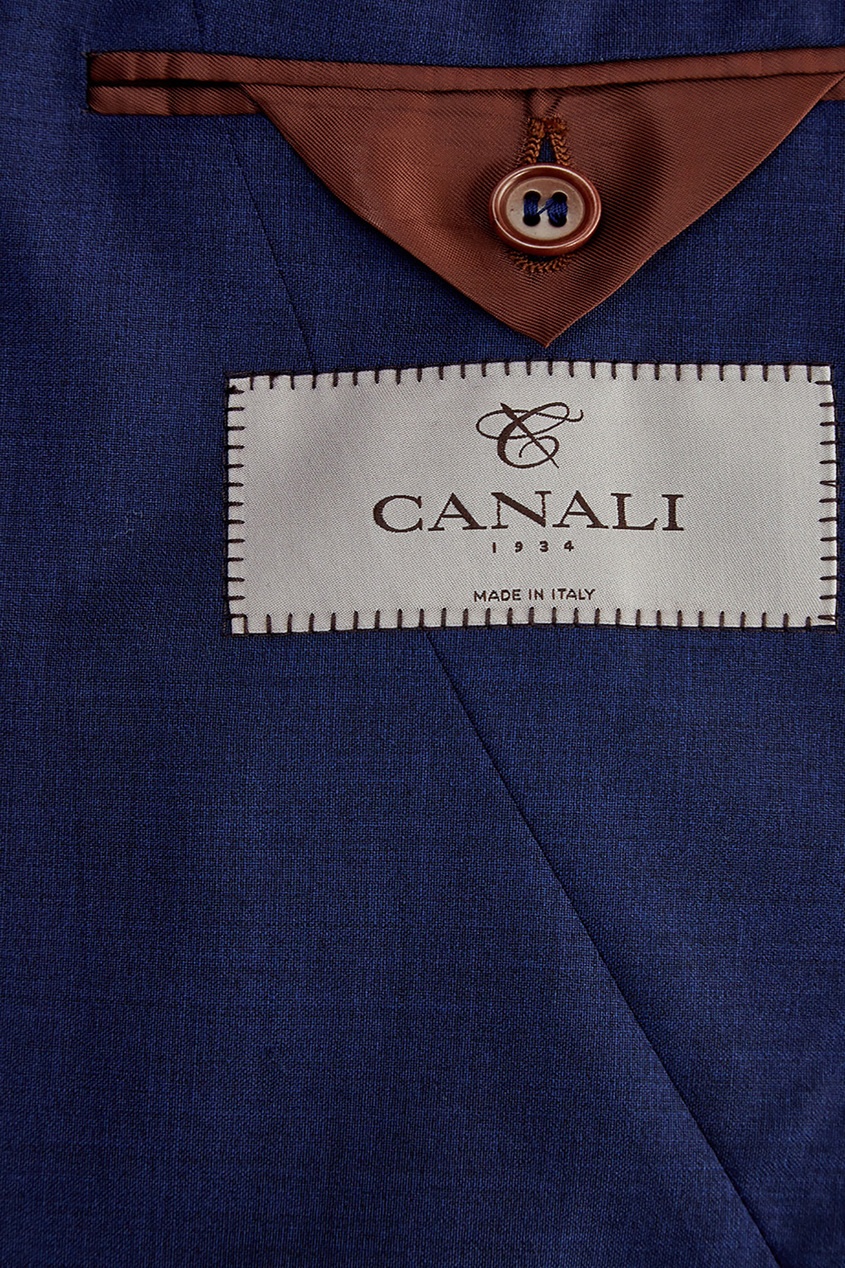 фото Синий брючный костюм canali