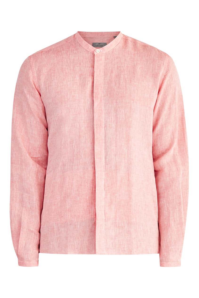 фото Рубашка персикового оттенка canali