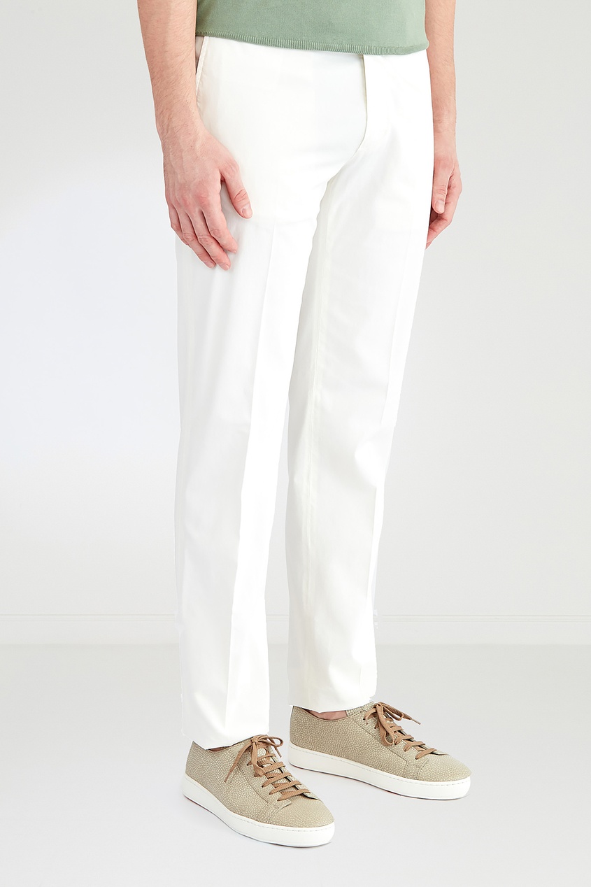 фото Белые брюки Canali