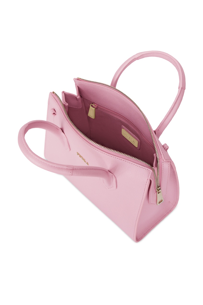 фото Розовая сумка pin из сафьяновой кожи furla