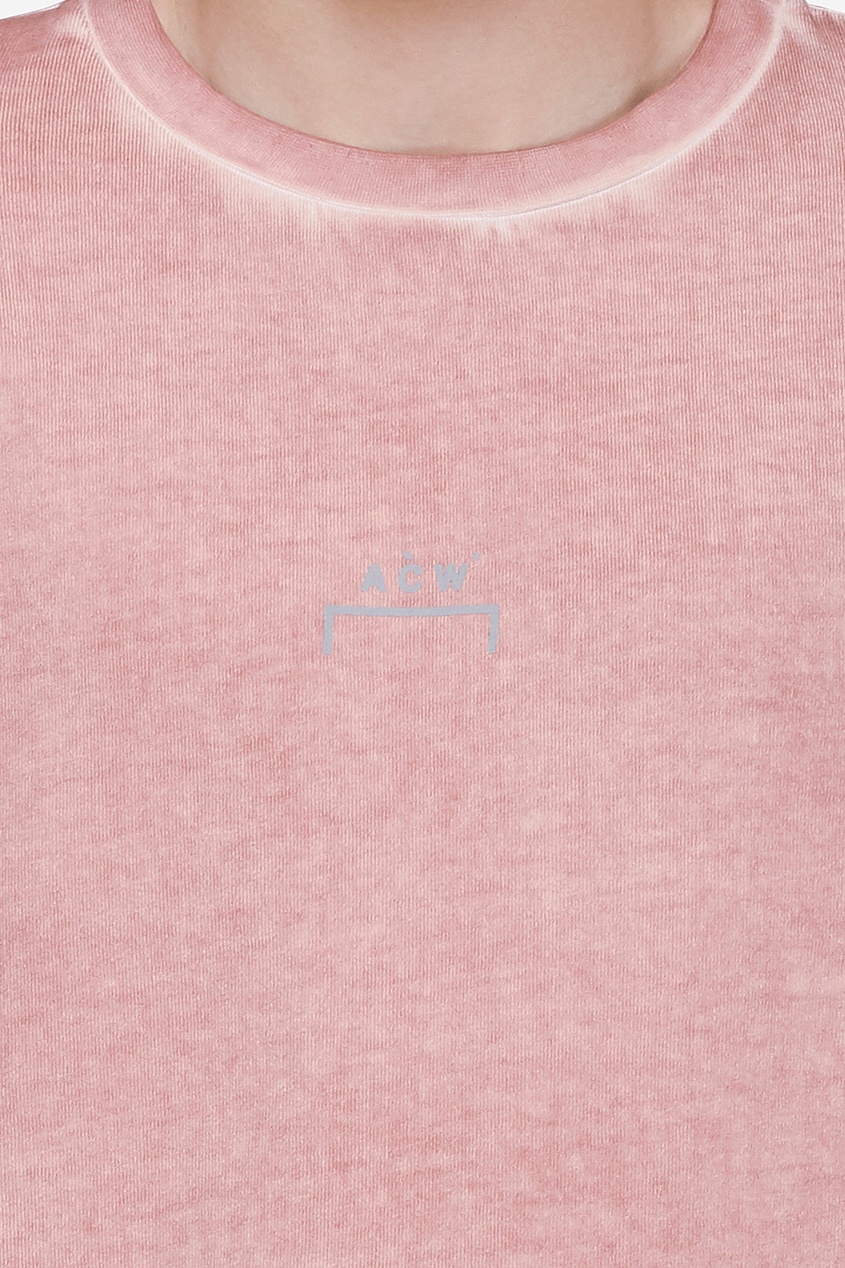 фото Фактурная розовая футболка A cold wall
