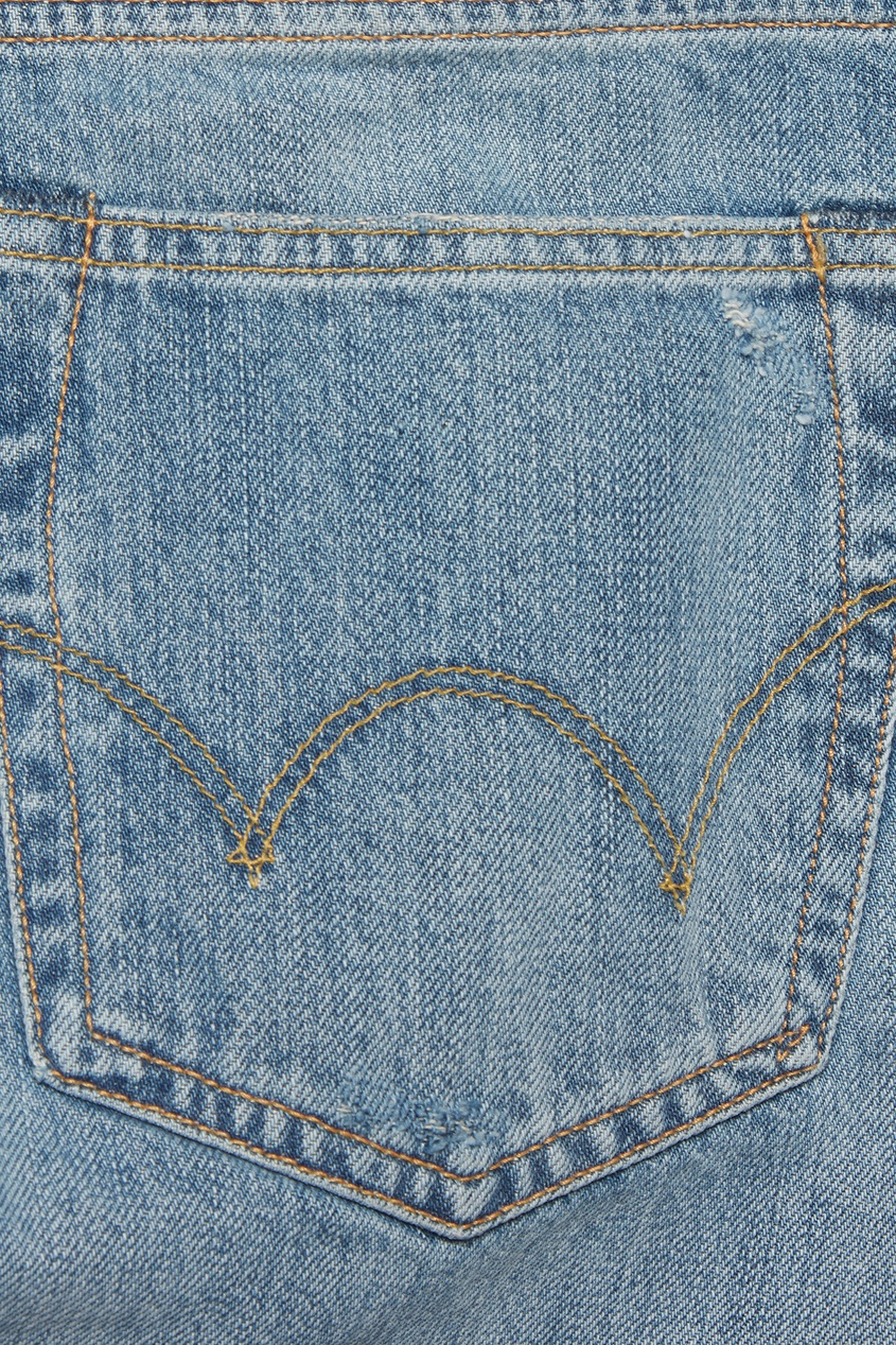 фото Голубые джинсы с прорезями Edwin