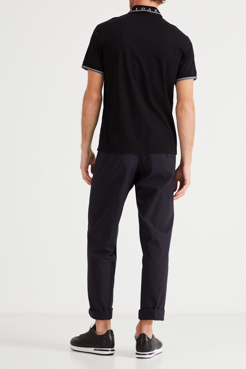 

Темно-синие хлопковые брюки, Синий