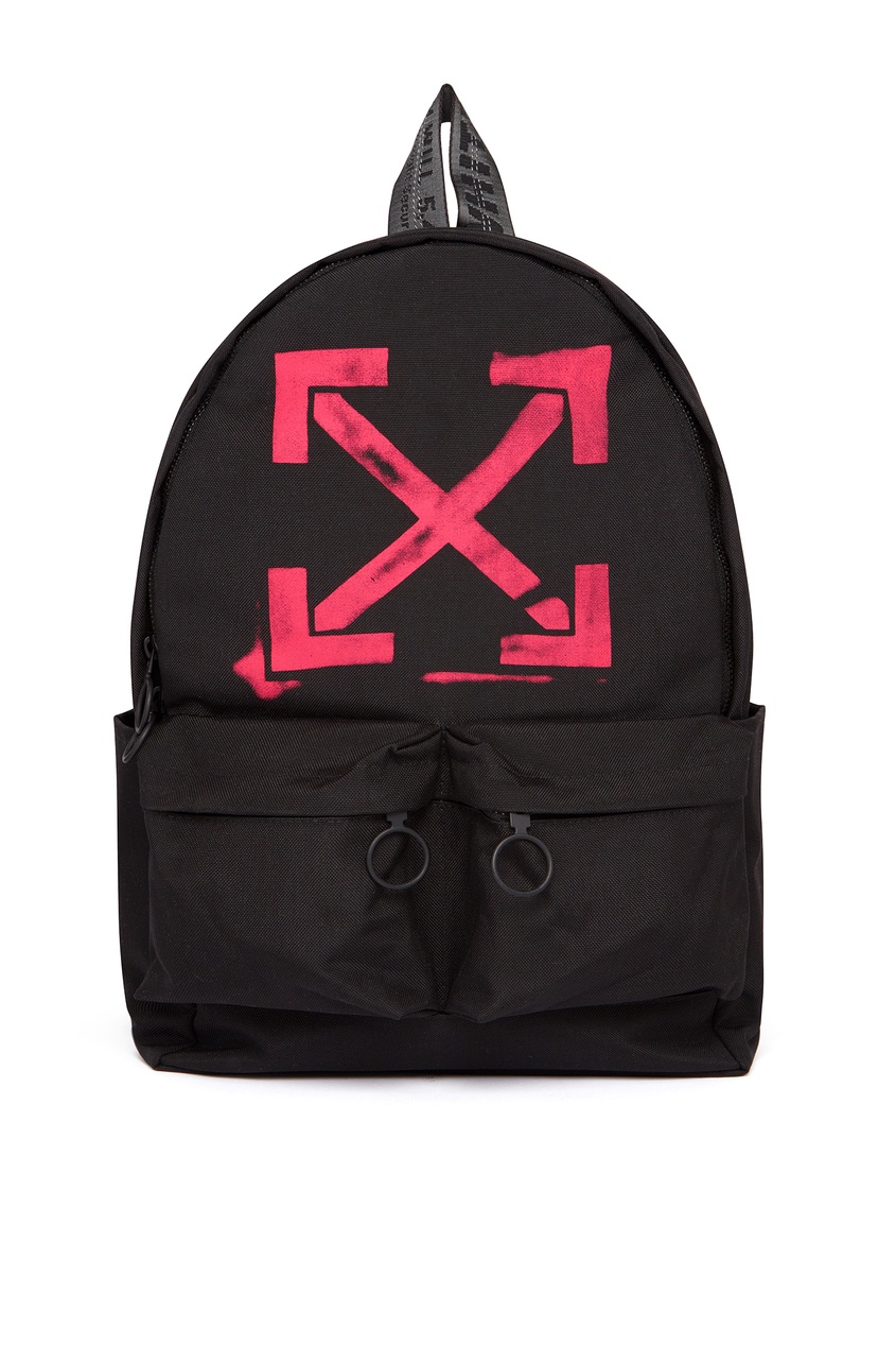 фото Черный рюкзак с логотипом Off-white