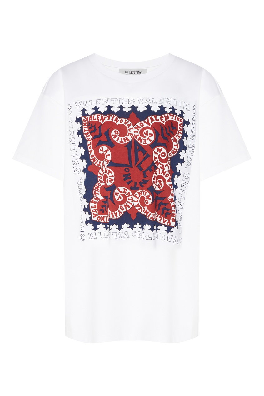 

Футболка с принтом "Mini Bandana, Белый