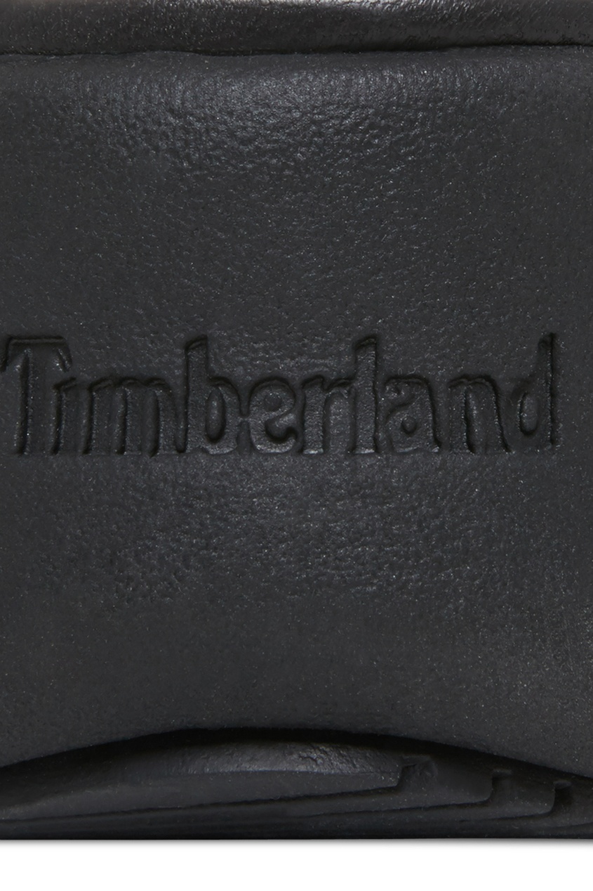 фото Черные кожаные сандалии timberland