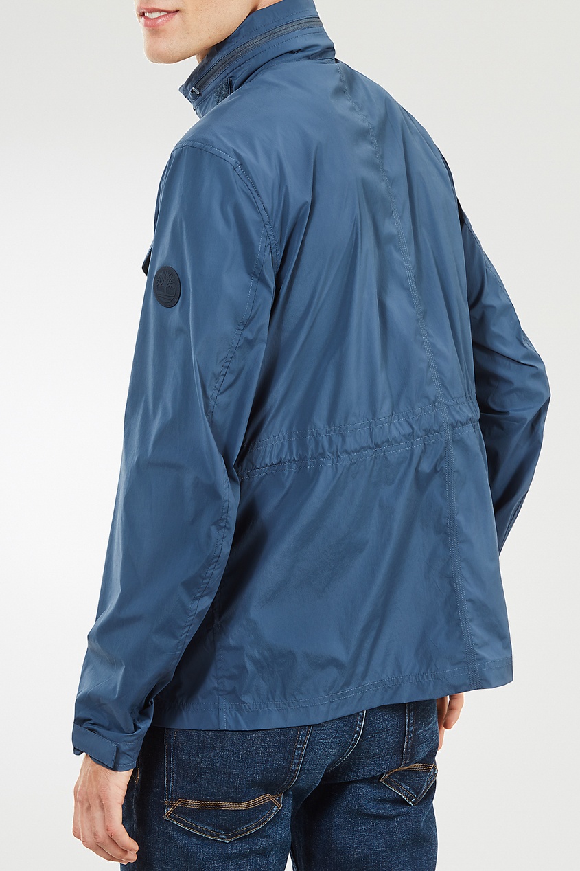 фото Голубая куртка с карманами timberland