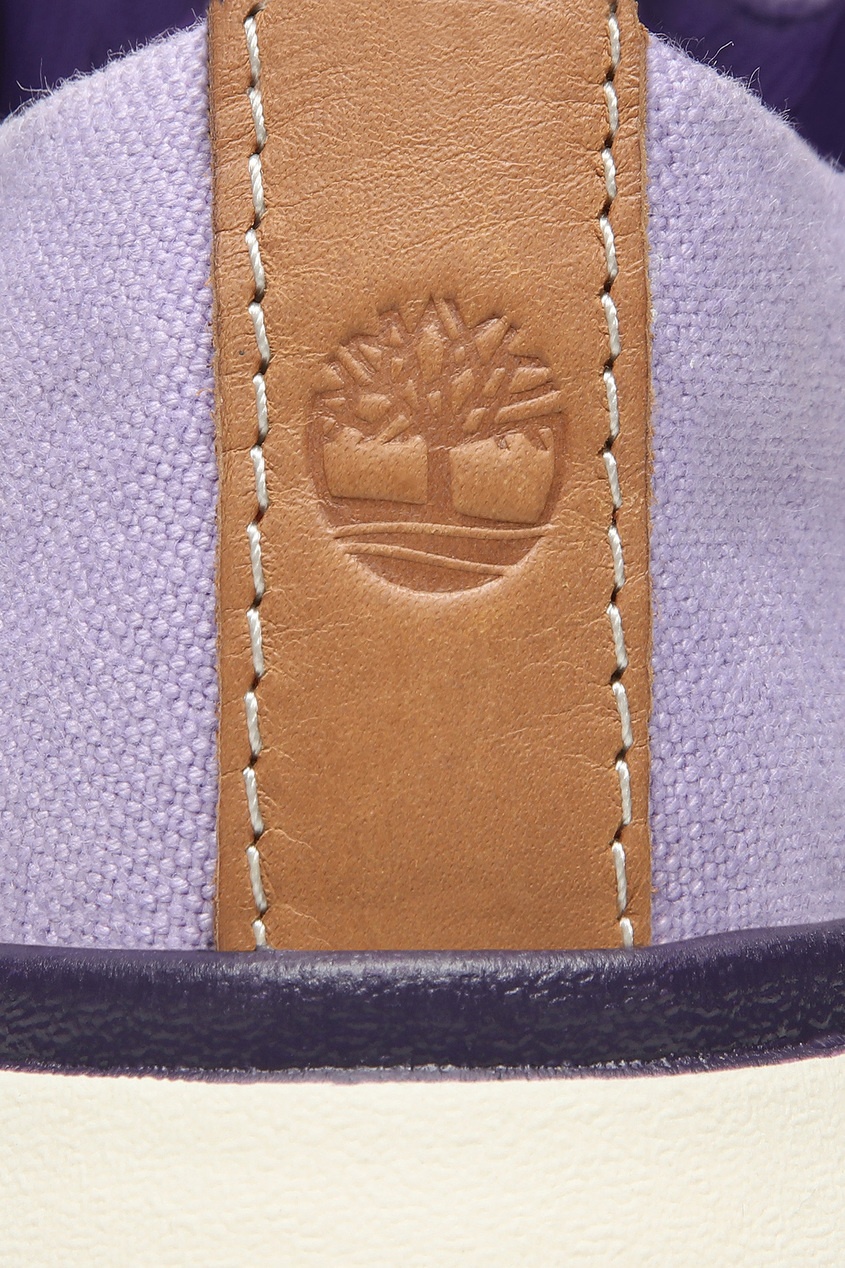 фото Сиреневые полуботинки из текстиля timberland
