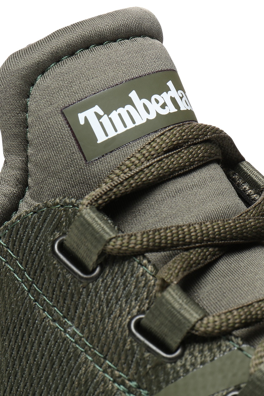 фото Оливковые кроссовки timberland