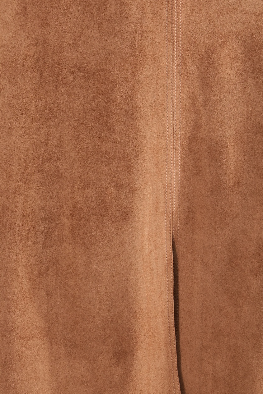 фото Светло-коричневая юбка миди erma