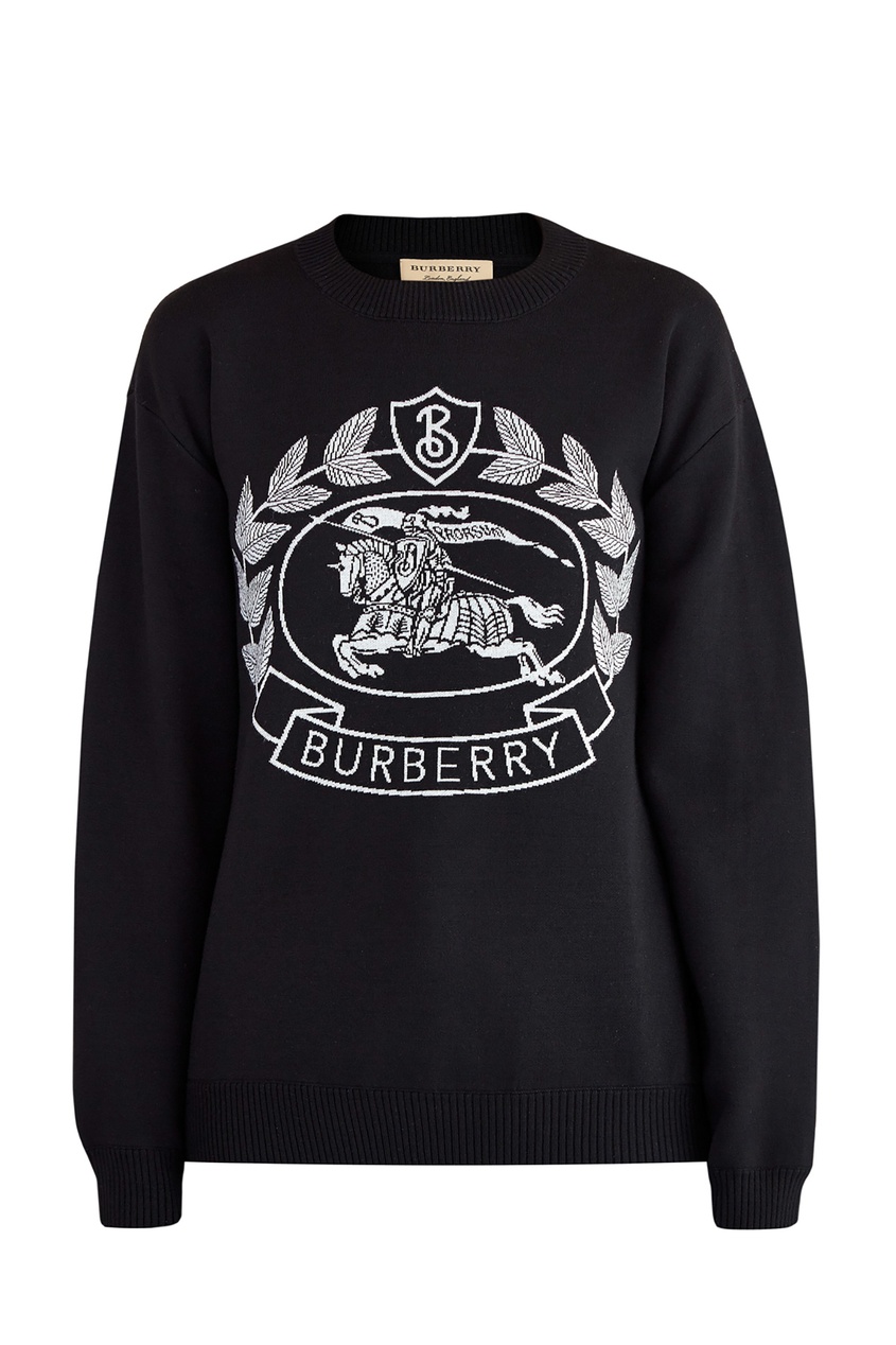 фото Черный джемпер с логотипом Burberry