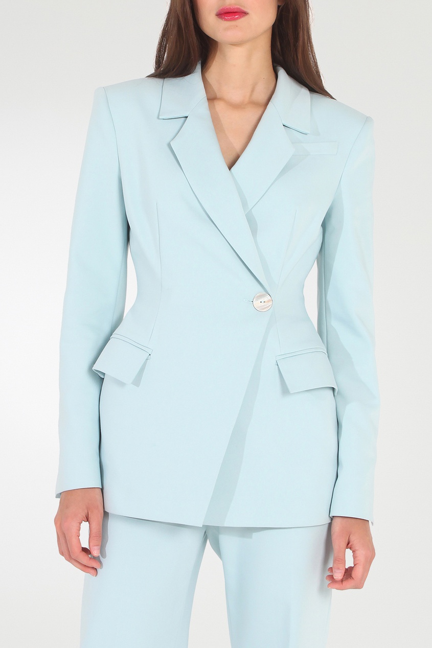 фото Голубой брючный костюм spring suit sorelle