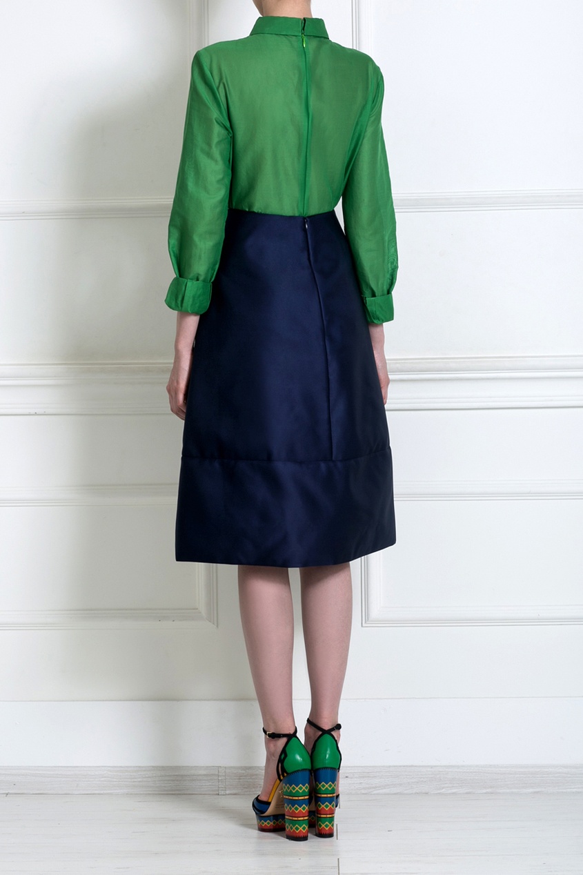 фото Хлопковый топ jil sander navy